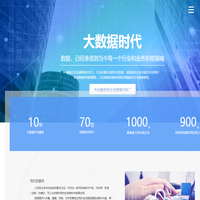 十力天成網絡科技藍色大數據分析科技安全企業網站